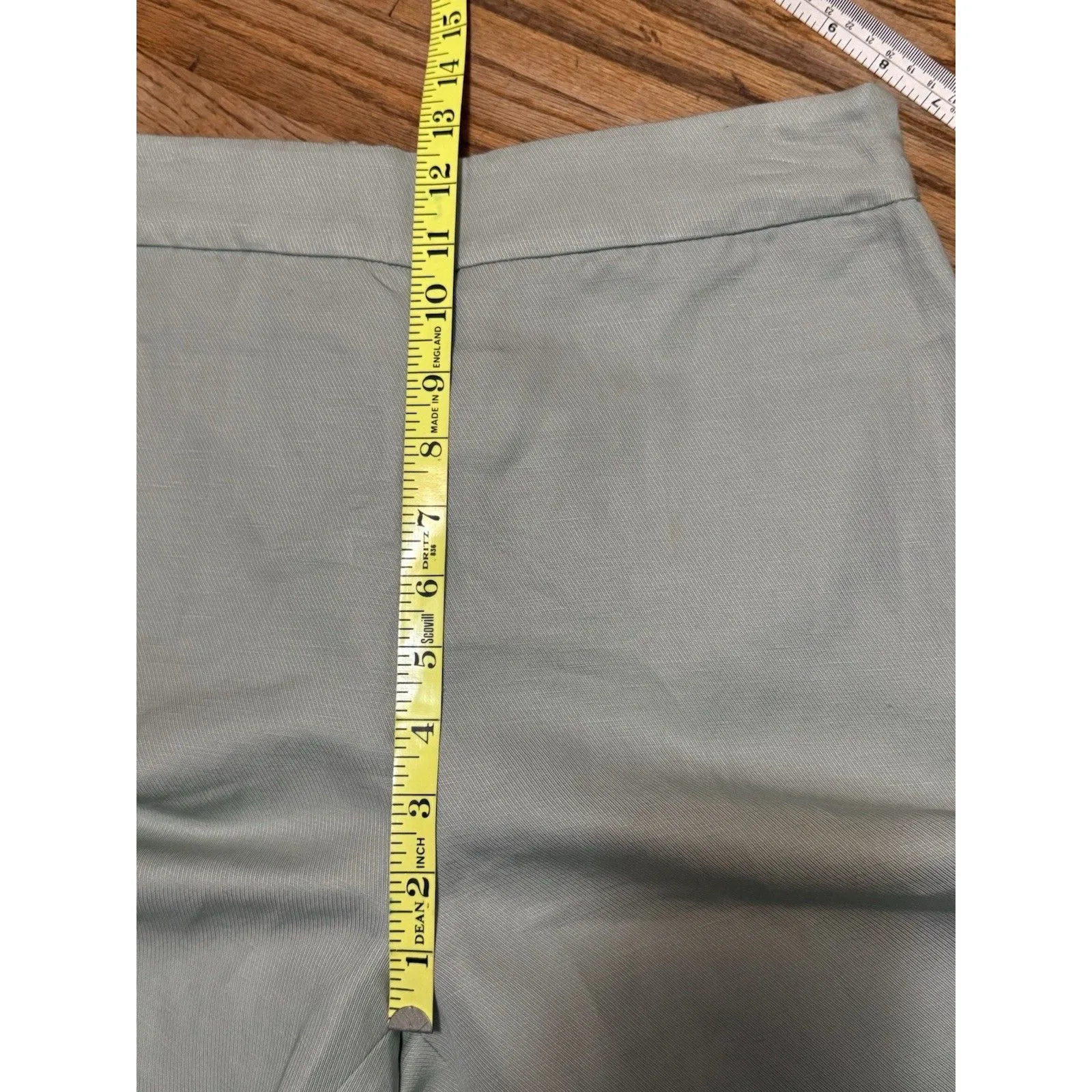 NWT & Other Stories HR Wide Leg Linen Blend Trouser Pants Green Size 6 - Image 11