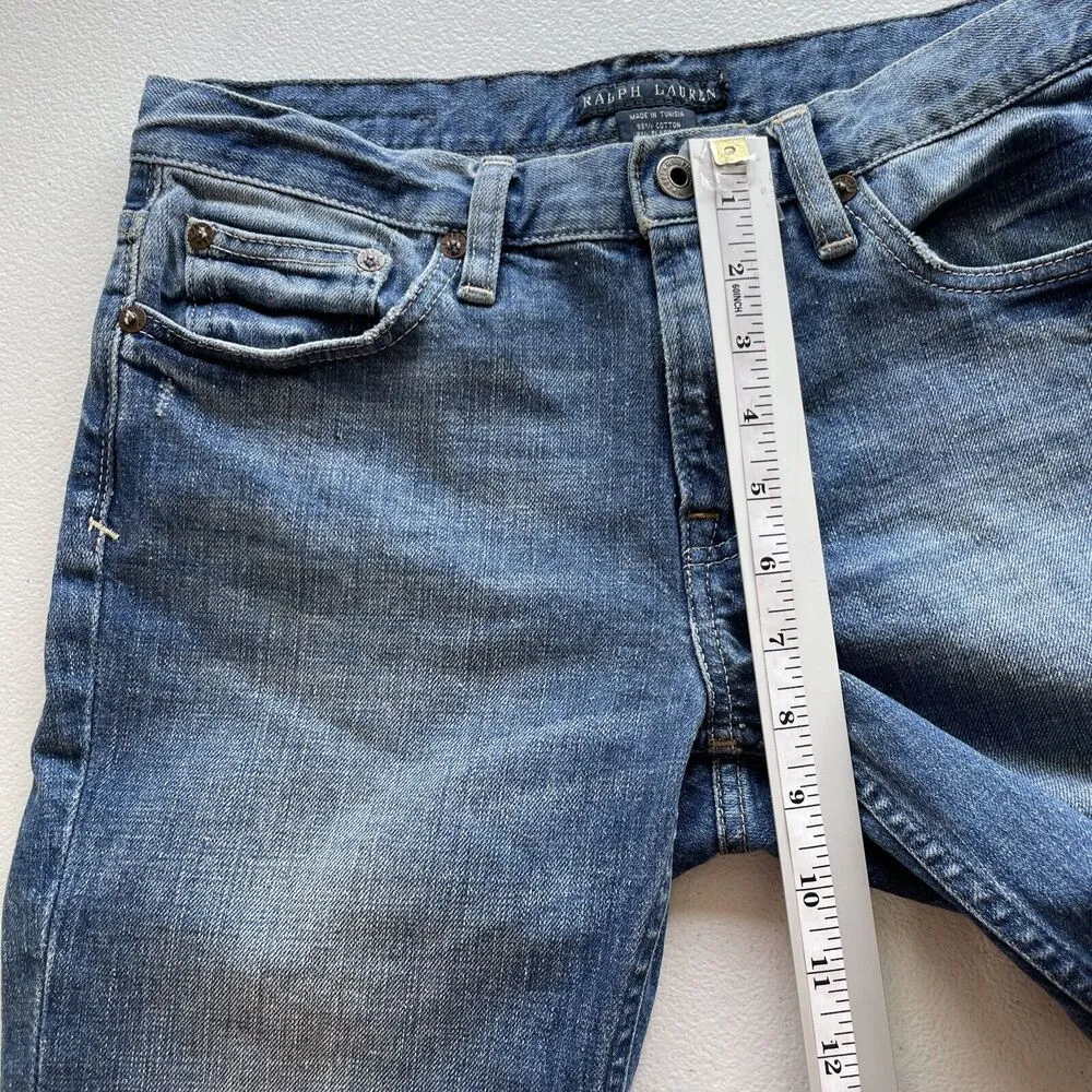 Ralph Lauren Thompson R.L. 650 Denim Skinny Jeans Womens Size 28 Blue Label - Image 8