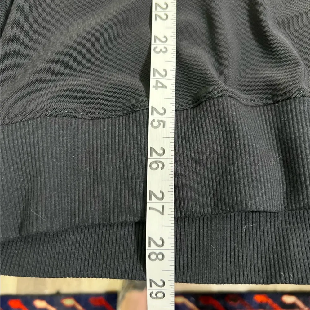 Halston Studio Sheer Black Mesh Long Sleeve Top Size L Whimsy Soft Goth - Image 5