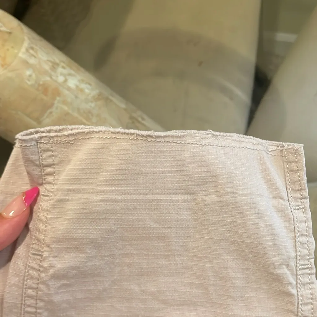 Womens Vuori Vintage Ripstop Jogger Pants Coconut Organic Cotton Stretch - Image 13