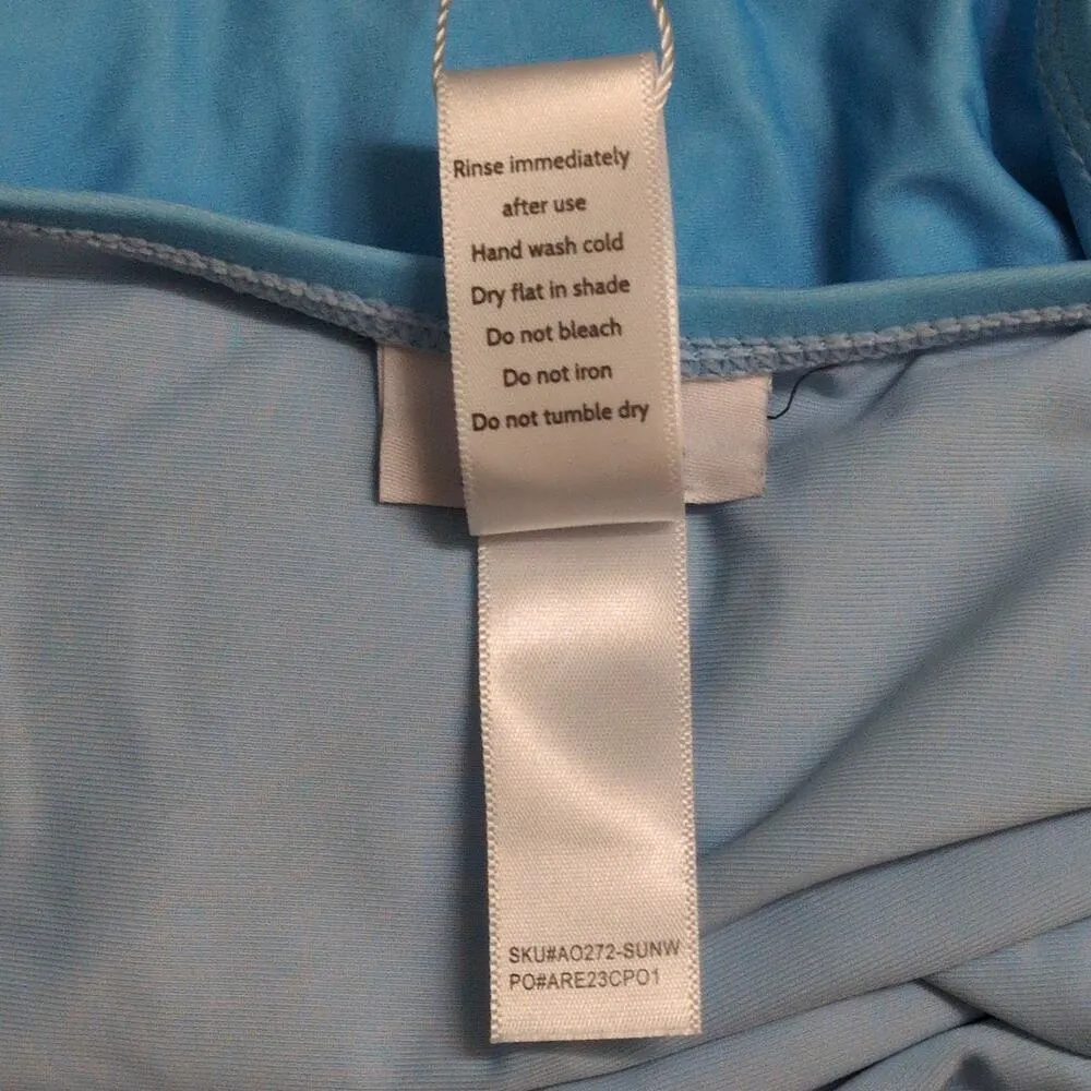 Faherty x Andie The Tulum One Piece Swimsuit SUNW Crisscross Beach Resort XS New - Image 6