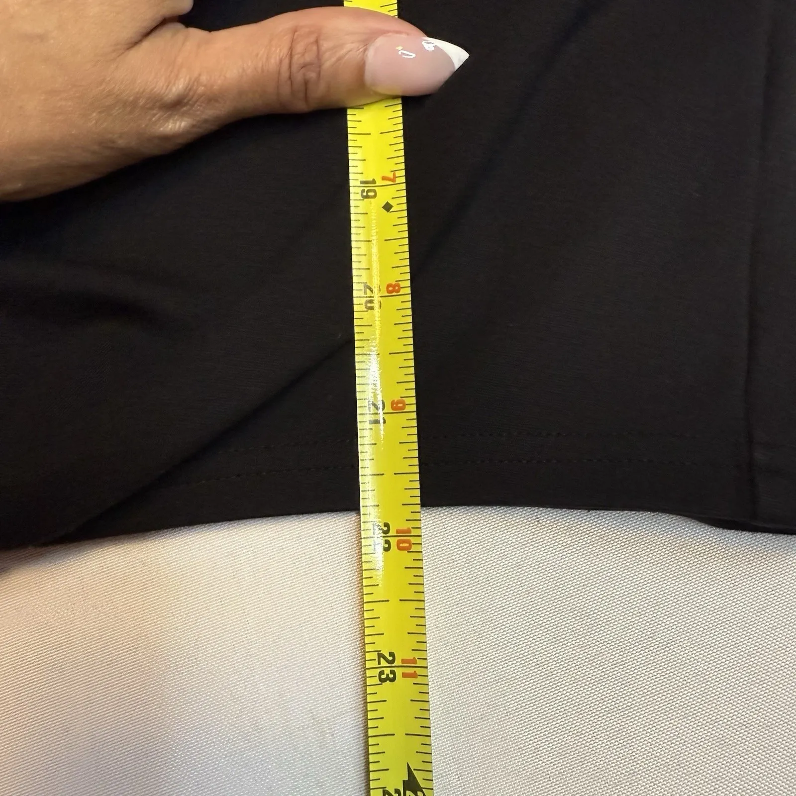 Relative Women Black Crew Neck Blouse Sz L Dolman Long Sleeve Boxy Hem Front Tie Size L - Image 8