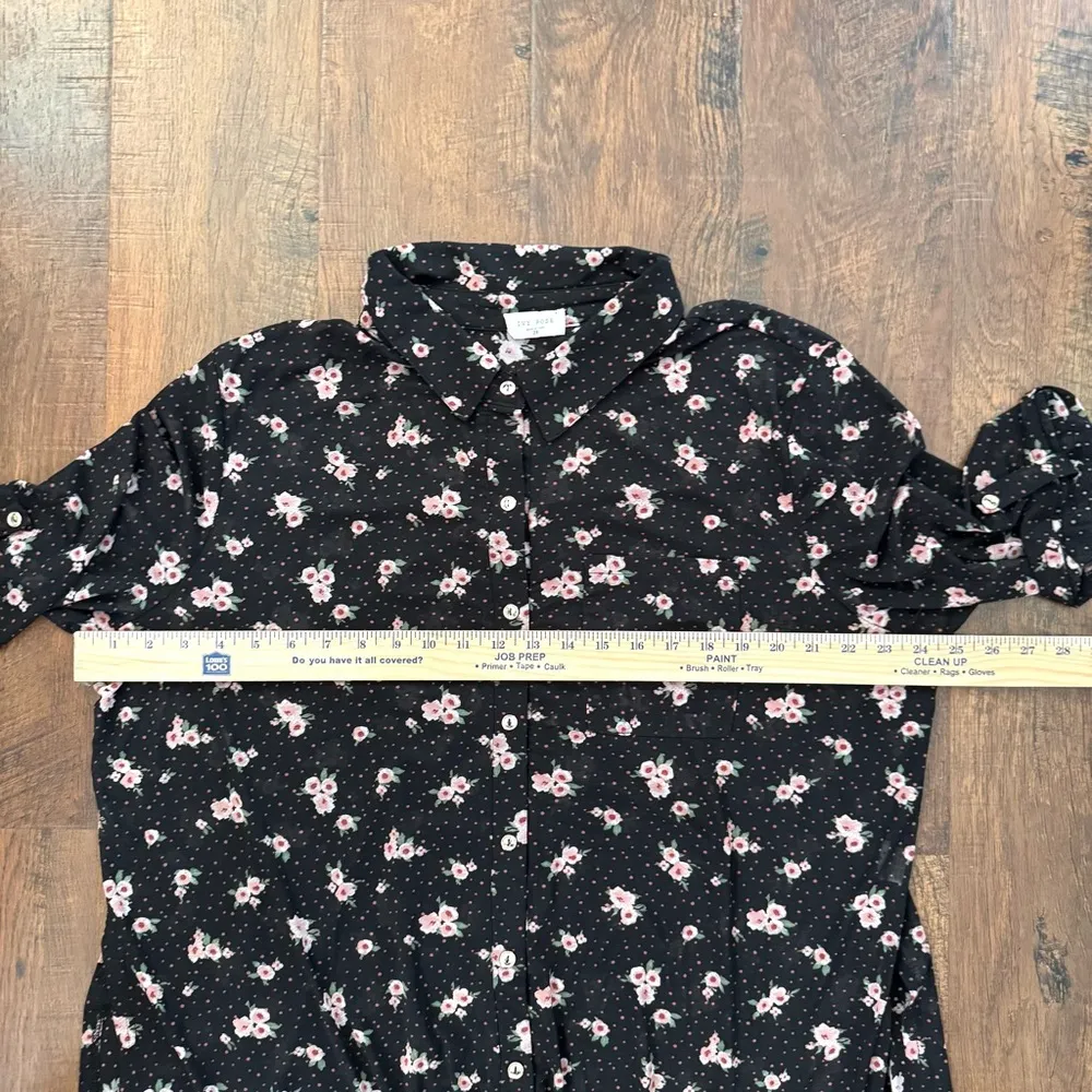 IVY ROSE tunic top / beach coverup, plus size 2X Black - Image 10