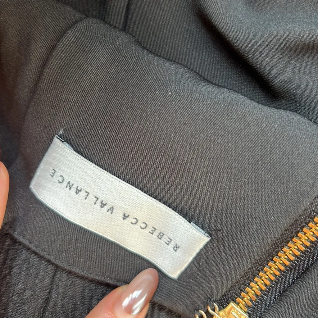 NWT Rebecca Vallance Black MIDI Dress Size 2 - Image 4