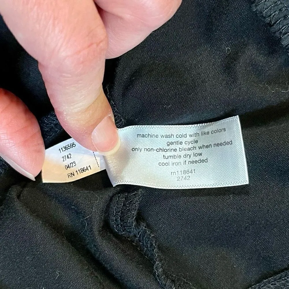 Lane Bryant Full Zip Collared Black Blouse 18 - Image 10