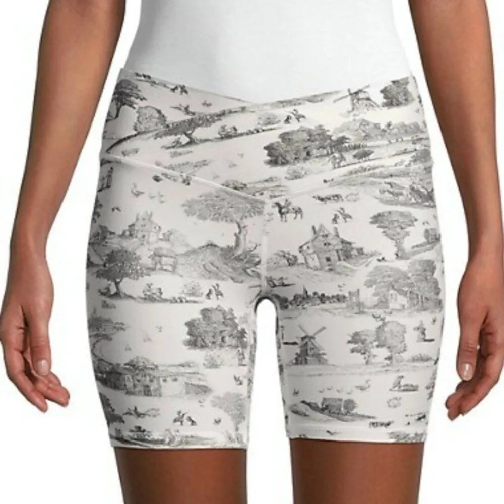 {WeWoreWhat} Brand New Toile Splice Biker Shorts small - Image 2