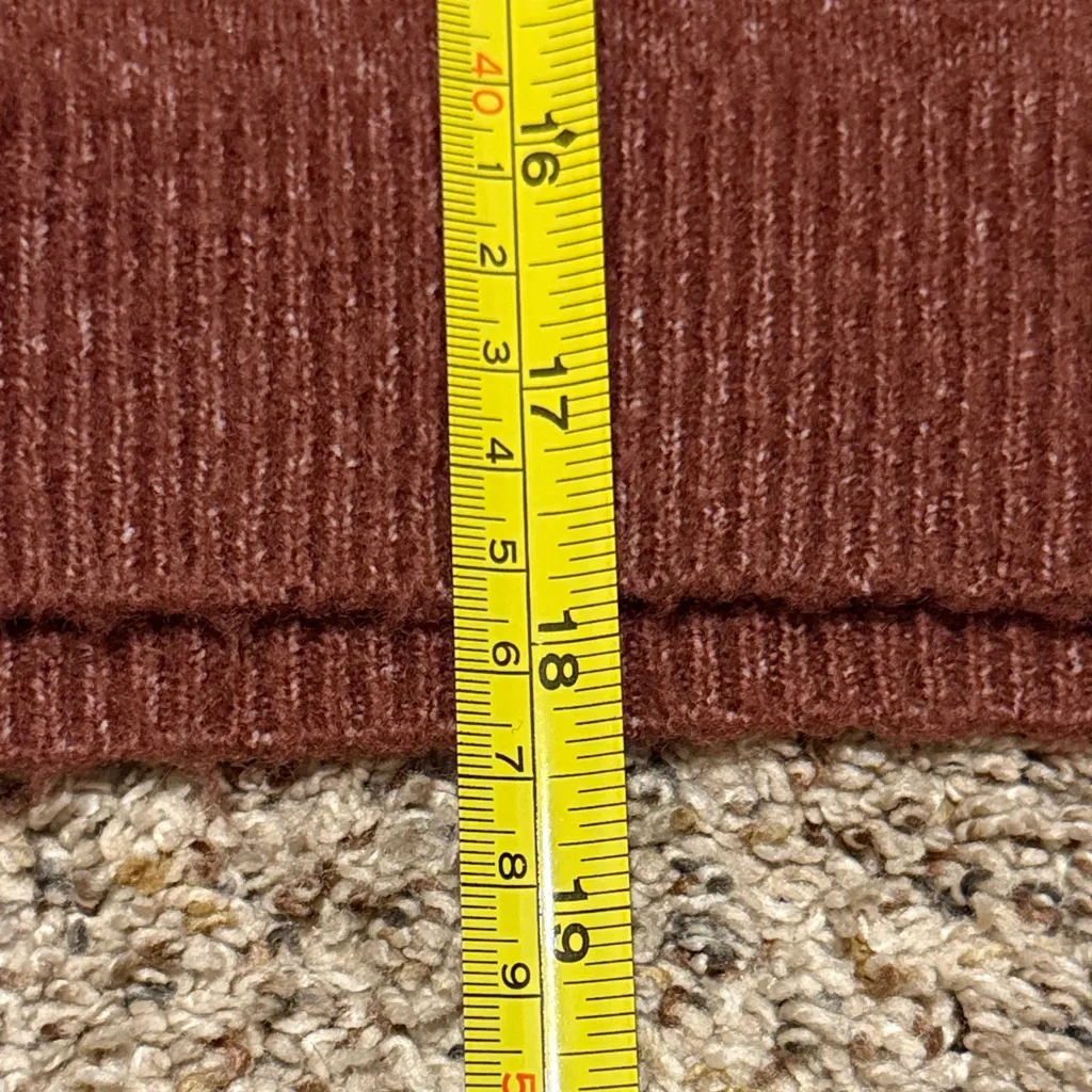 Charlotte Russe Red Distressed Cropped Sweater XS Cutout Grunge Striped Top Punk - Image 8