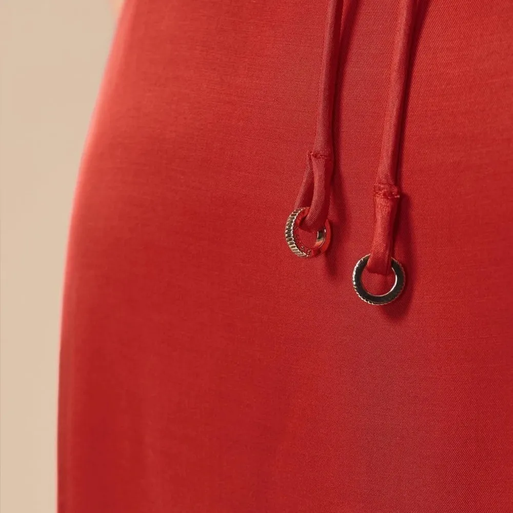 Reiss Leonie Red Wrap MIDI Dress Women’s 2 Feminine Silky V-Neck Classy - Image 6