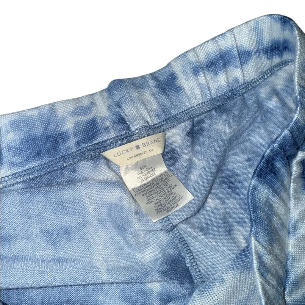 Lucky Brand Tie Dye Pajama Pants S PJ Bottoms Sleep Elastic Pull On Soft Hippie - Image 3