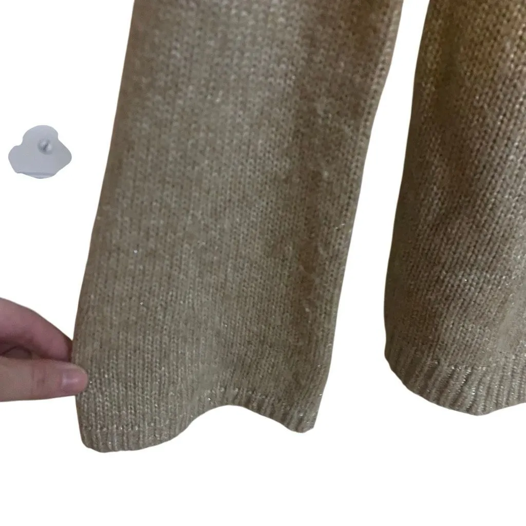 White House black market small wool blend sweater tan three-quarter sleeve boat - Image 4