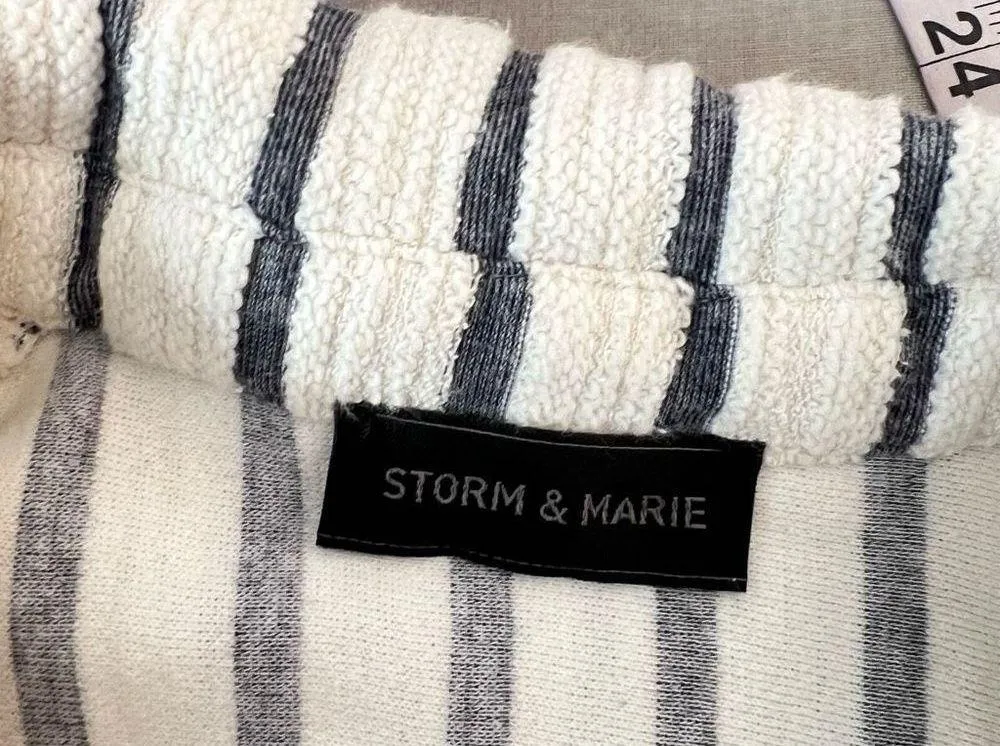 Storm & Marie striped button down terry cloth feel shirt dress size XS - Image 7