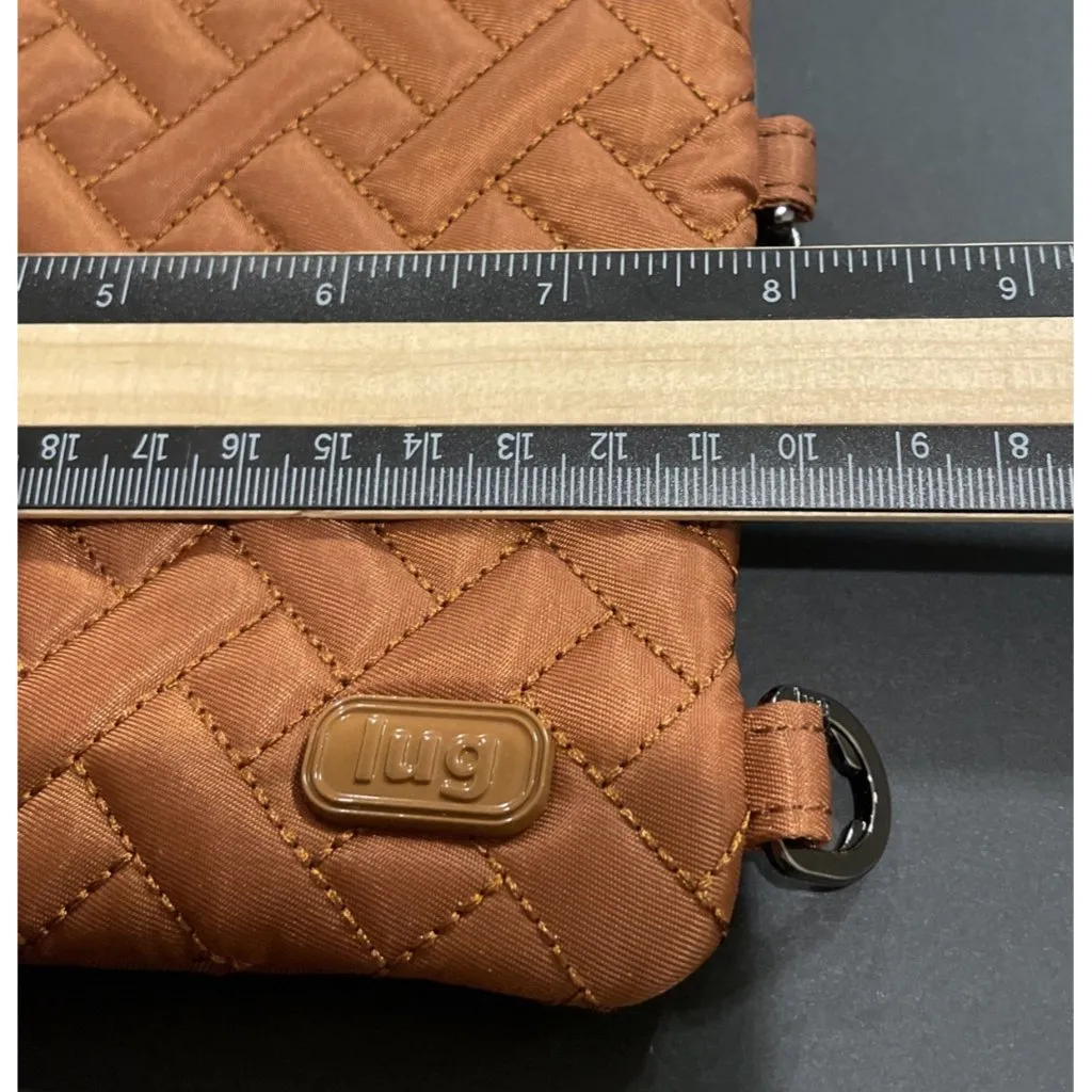 LUG Peekaboo Pouch Wristlet Wallet‎ RFID Burnt Orange Copper Travel Vacation - Image 4