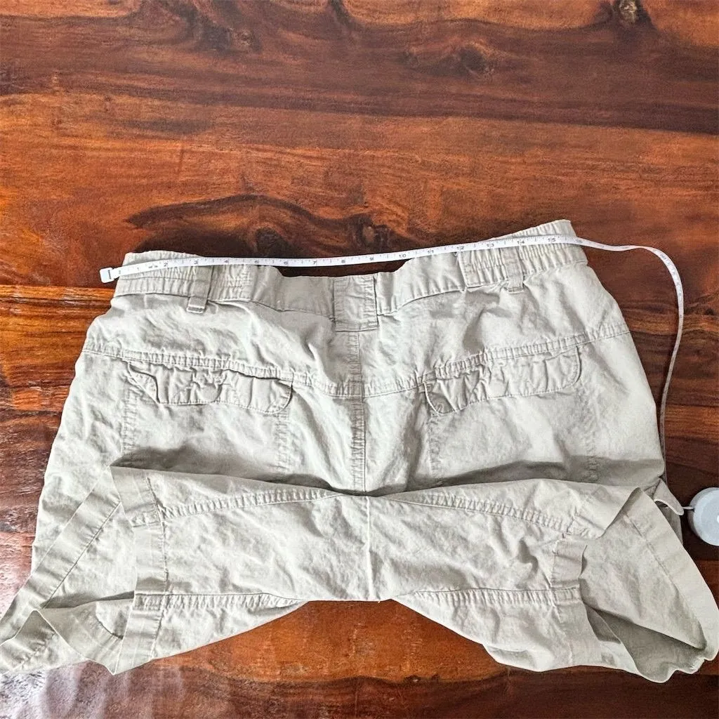Columbia‎ Womens Beige Cargo Shorts Size L Ins Entr 8 Outdoor Hiking Casual - Image 6