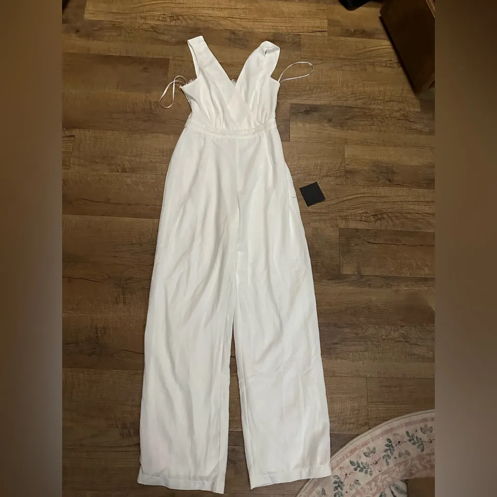 Lulus Kiska White Lace Wide-Leg Jumpsuit - Image 5