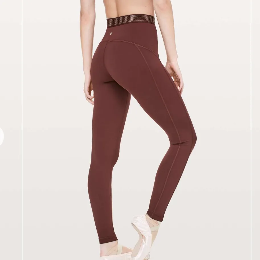 Lululemon Principal Dancer Golden‎ Lined Tights - Image 3