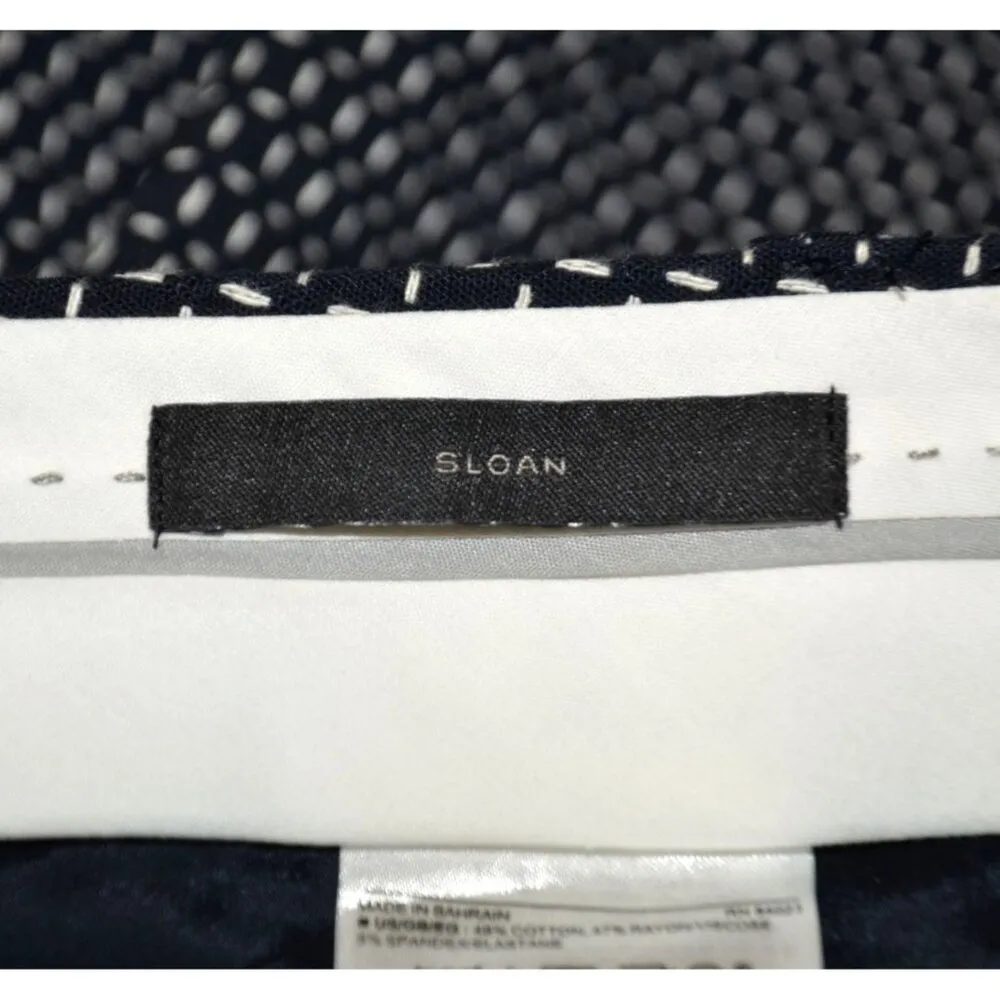 Banana Republic Black White Sloan Pants Size 6 Short Ankle Stretch Trousers - Image 9