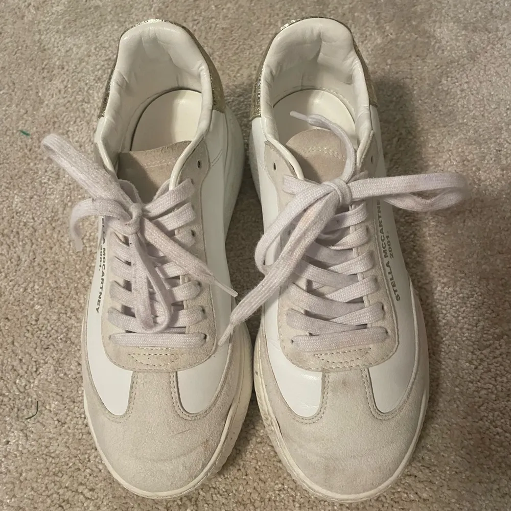 STELLA McCARTNEY Runner Loop Sneaker Shoes - platform (white/gold) - Image 3