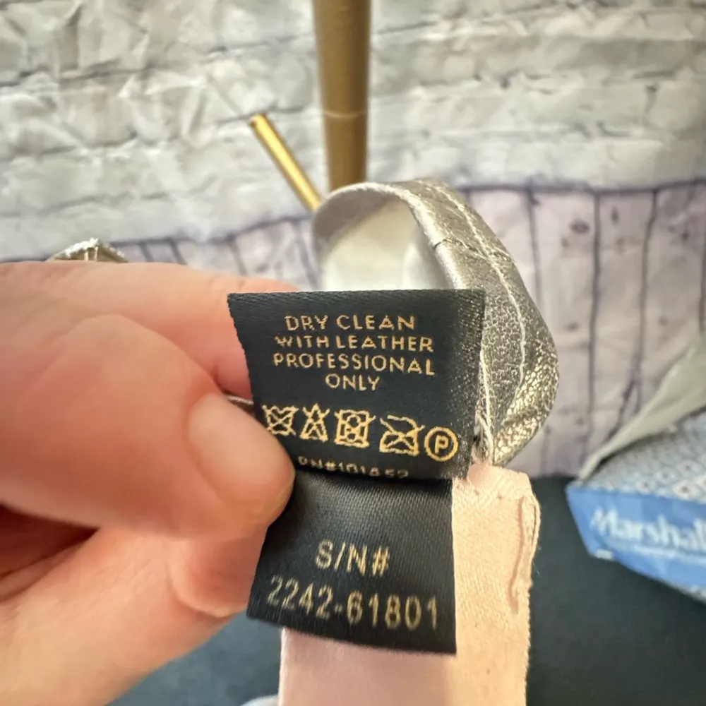 Leather bustier by AS by DF. Gunmetal color size XL $450 retail! Silver - Image 8