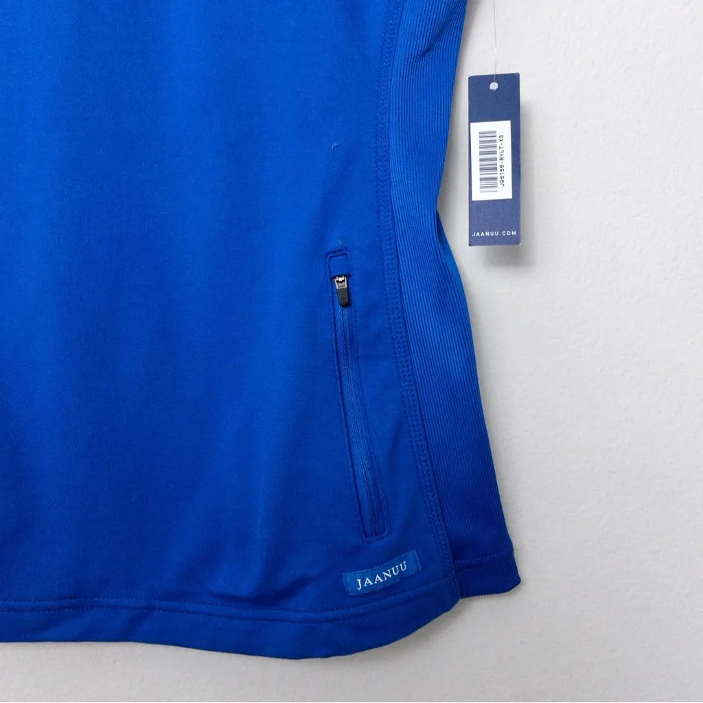 NWT Jaanuu 2 Pocket Side Rib Scrub Top XS Royal Blue Healthcare - Image 6