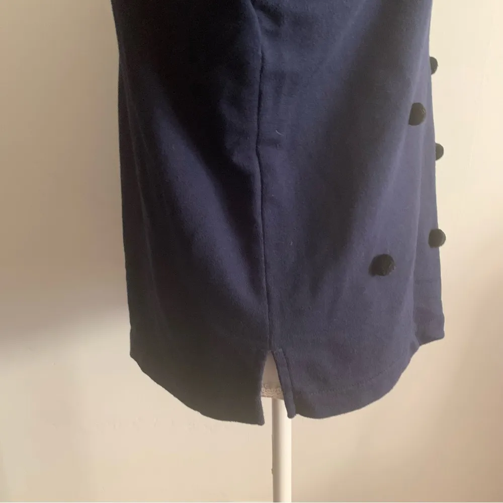 J.Crew  Navy Blue Pom Pom Crew Neck Sweatshirt Size M - Image 10