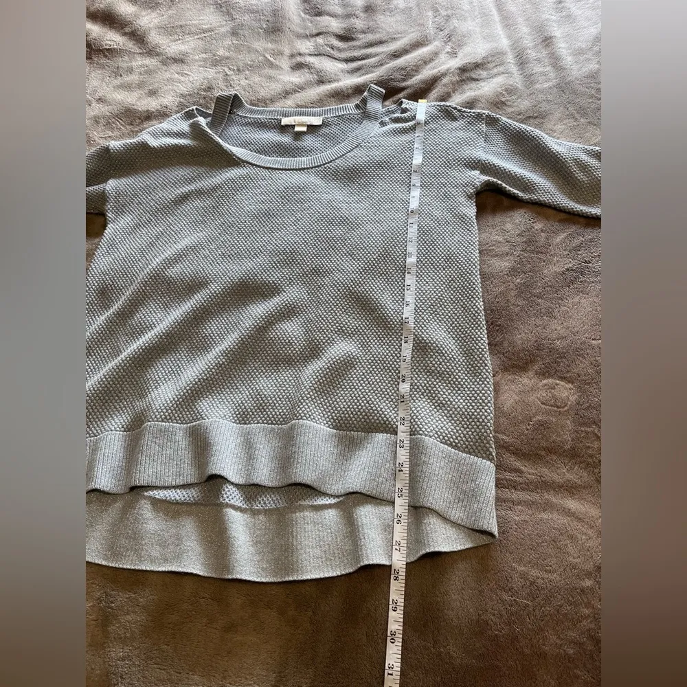 MICHAEL KORS Powder Cold Shoulder Women’s Pullover Sweater Sz L EUC - Image 8