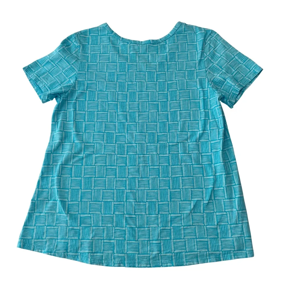 Fresh Produce Aqua Geometric Print Tunic Top - Image 4