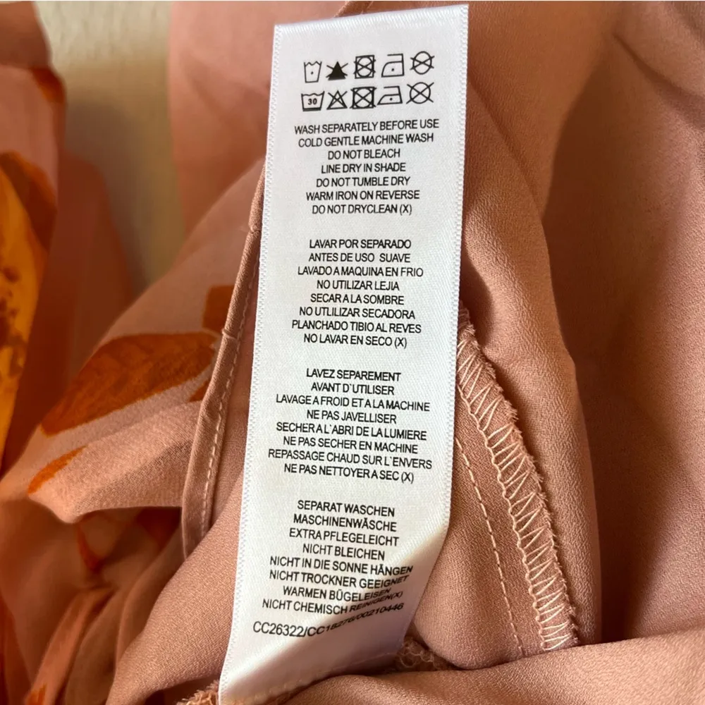 City Chic Dress Rose Floral Print V-Neck Long Sleeve A-Line Maxi Dress Sz 20 NWT - Image 12