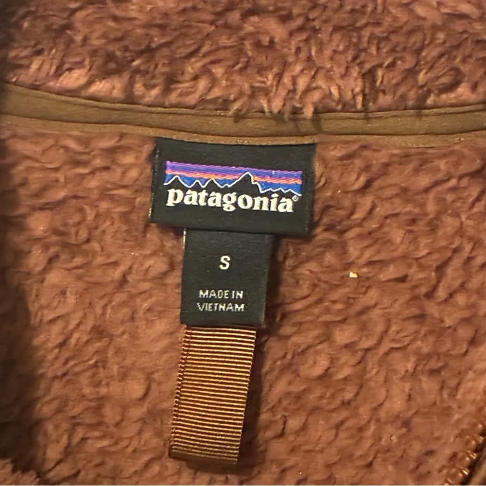Patagonia Brown Fleece Women's Los Gatos 1/4-Zip Pullover Sweatshirt Size Small - Image 3