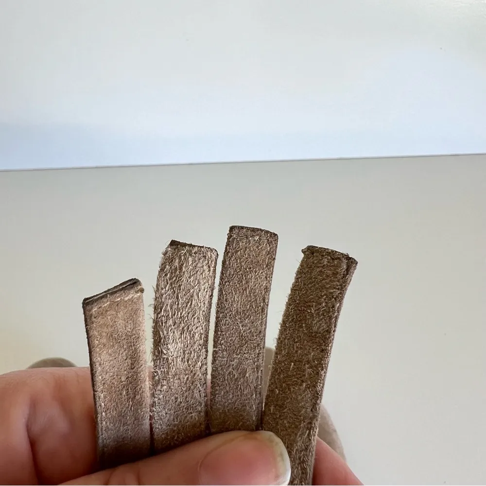 Gianvito Rossi  Suede Ankle-Wrap Ballerina Flat, Light Gray - Image 14