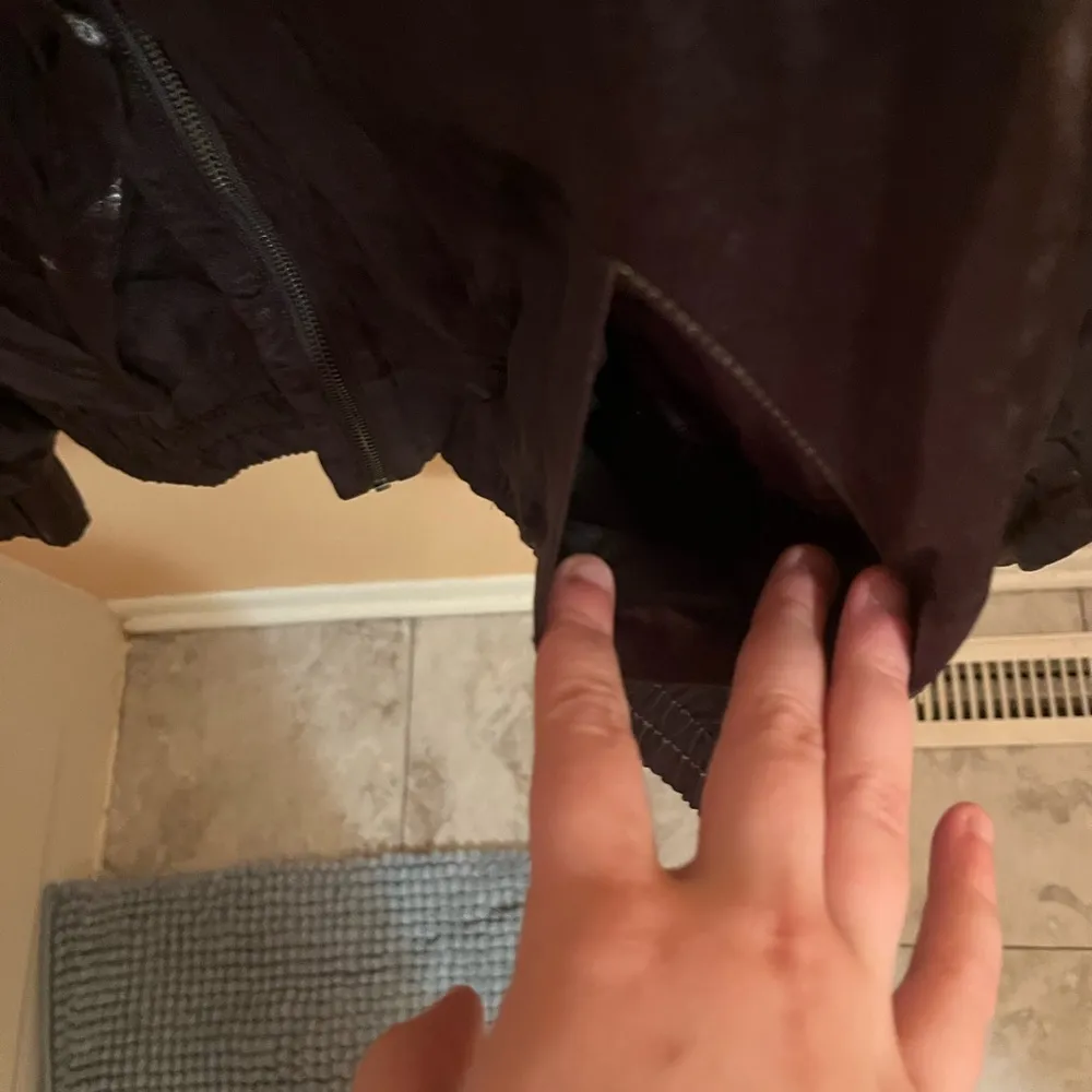 Relay Olive Satin Bomber Jacket - Image 6