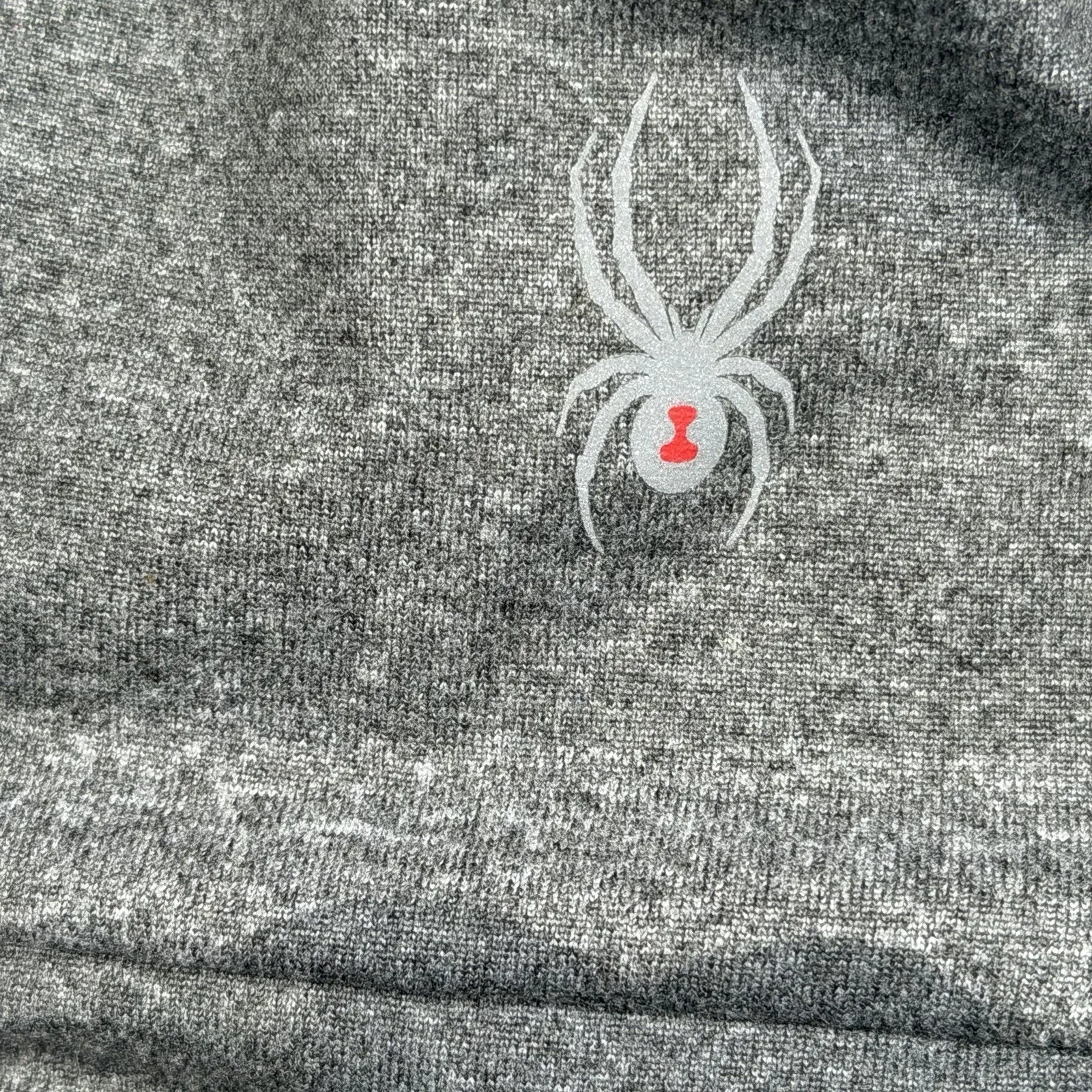 Spyder Hoodie Womens Medium Gray Camo Pullover Long Sleeve Active Shirt - Image 3