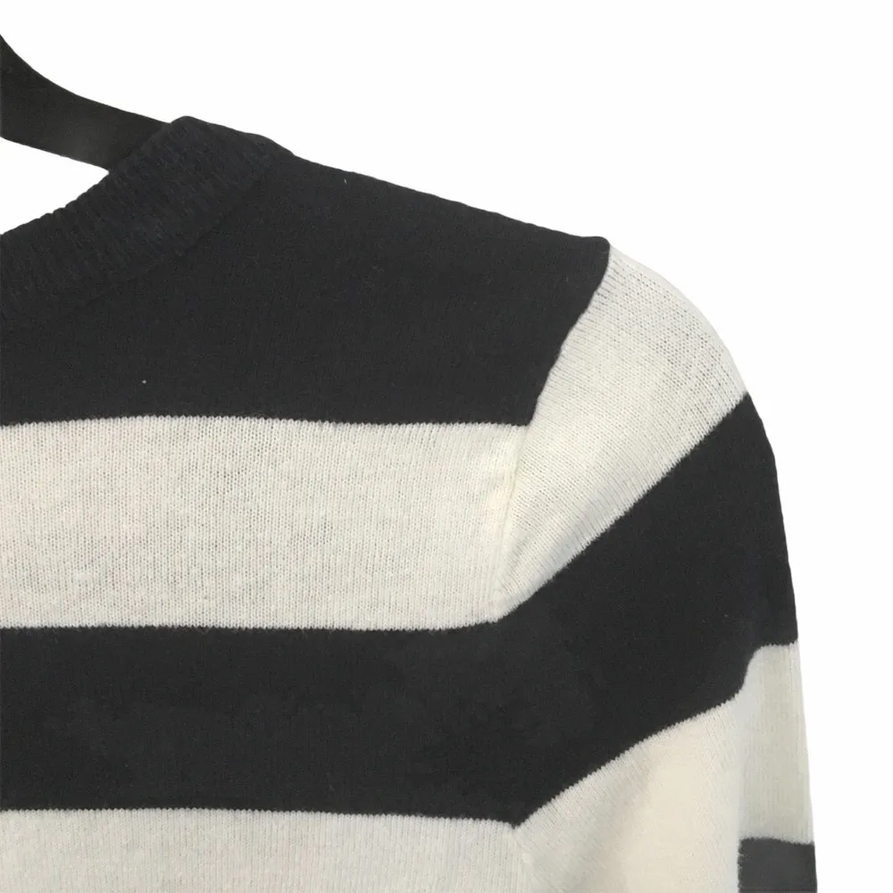 Hollister ★ Varsity Collegiate Rugby Stripe Cardigan Sweater ★ Navy White - Image 8
