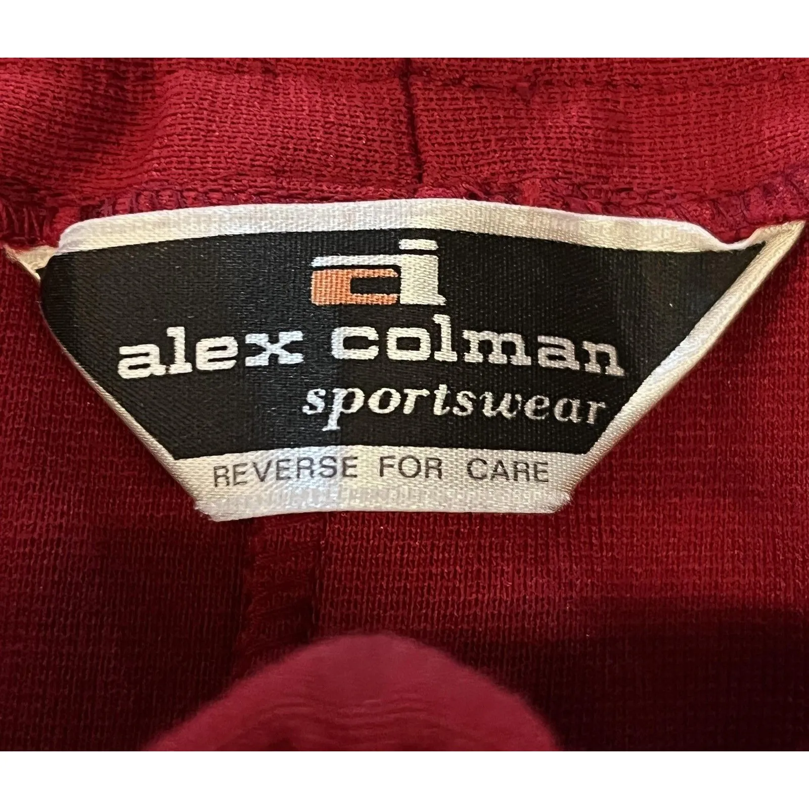 Vintage Alex Colman Suit Pantsuit Womens 5/7 Red Blazer Pants Gold Buttons 80s Size M - Image 14