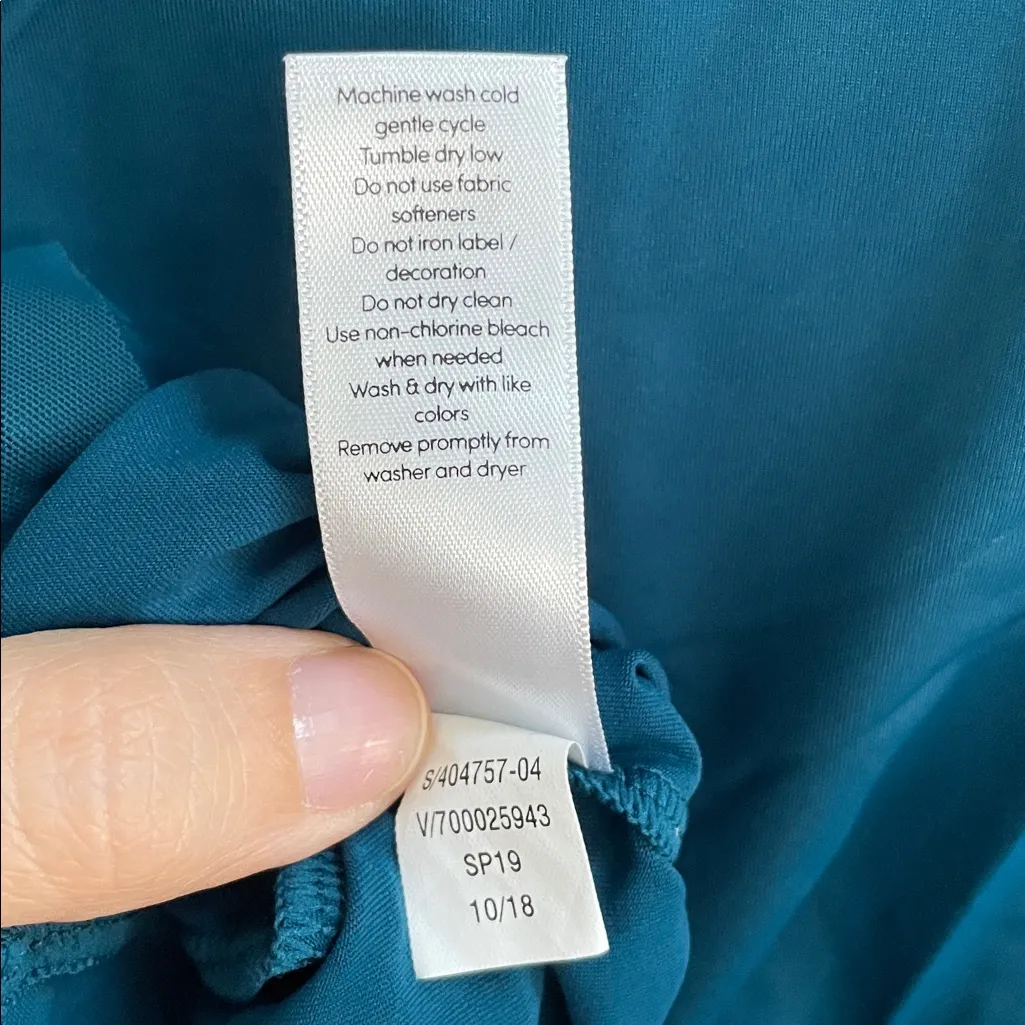 ATHLETA Cadence Top Ling Sleeve UPF 50+ Running Hiking in Coastal Teal Size S - Image 9