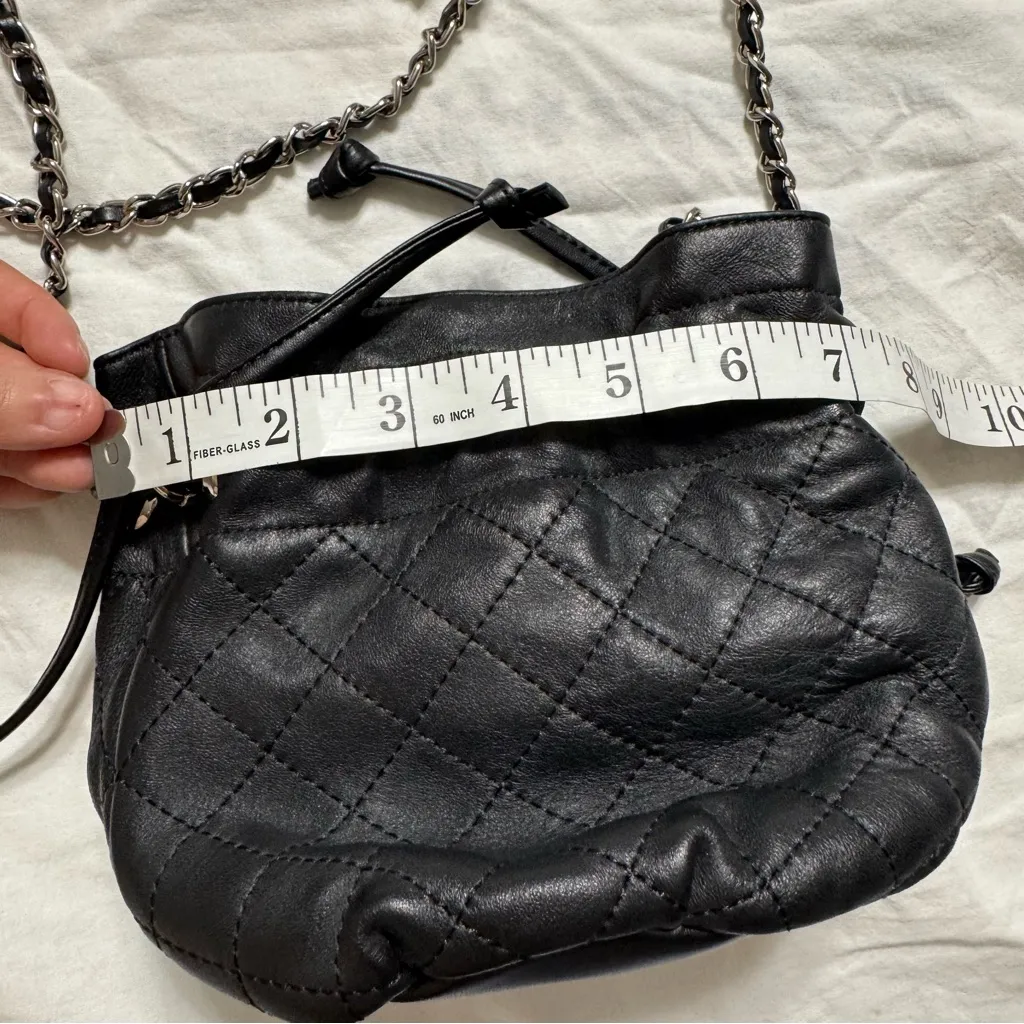 Zara Black Quilted Chain Bag - Image 12