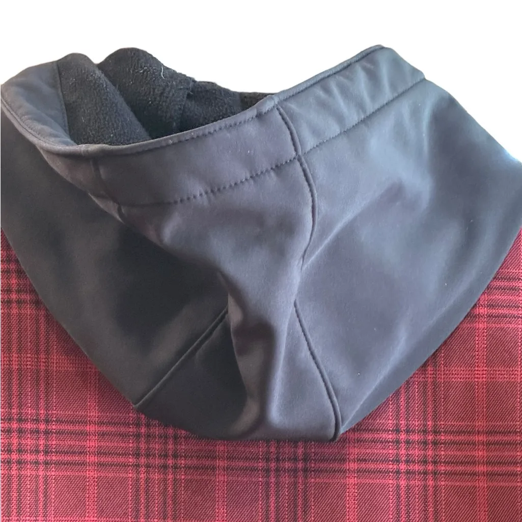 EMPYRE Traversed Soft Shell Plaid Jacket M Red/Black 20” p2p Red Size M - Image 14