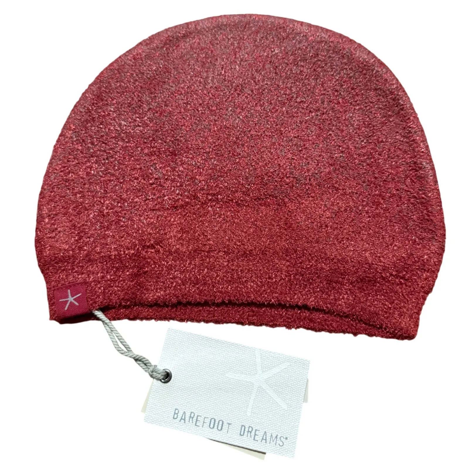 NWT Barefoot Dreams COZYCHIC Lite‎ Confetti Beanie Crimson Rosewood Red One Size - Image 2
