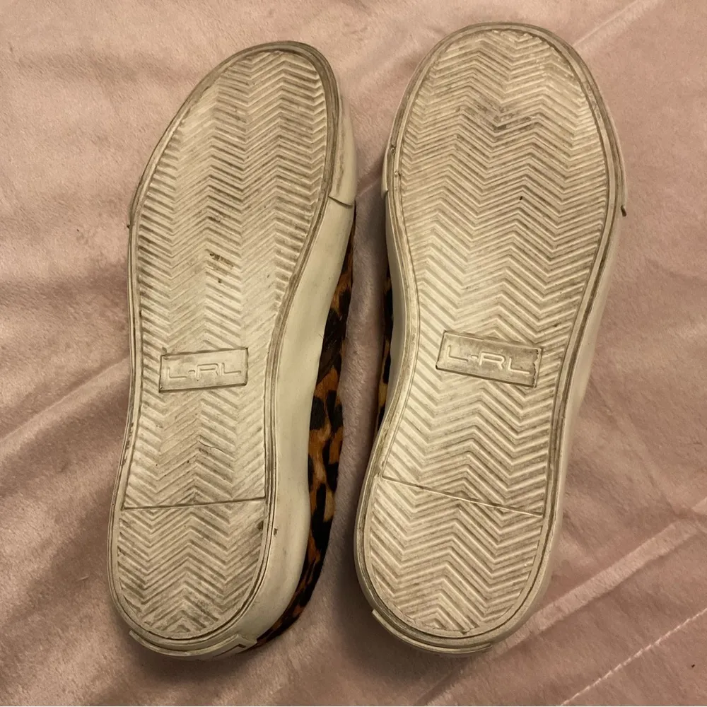 Lauren Ralph Lauren Cedar II Slip On Shoes Womens 6B Leopard Print Calf Hair - Image 9