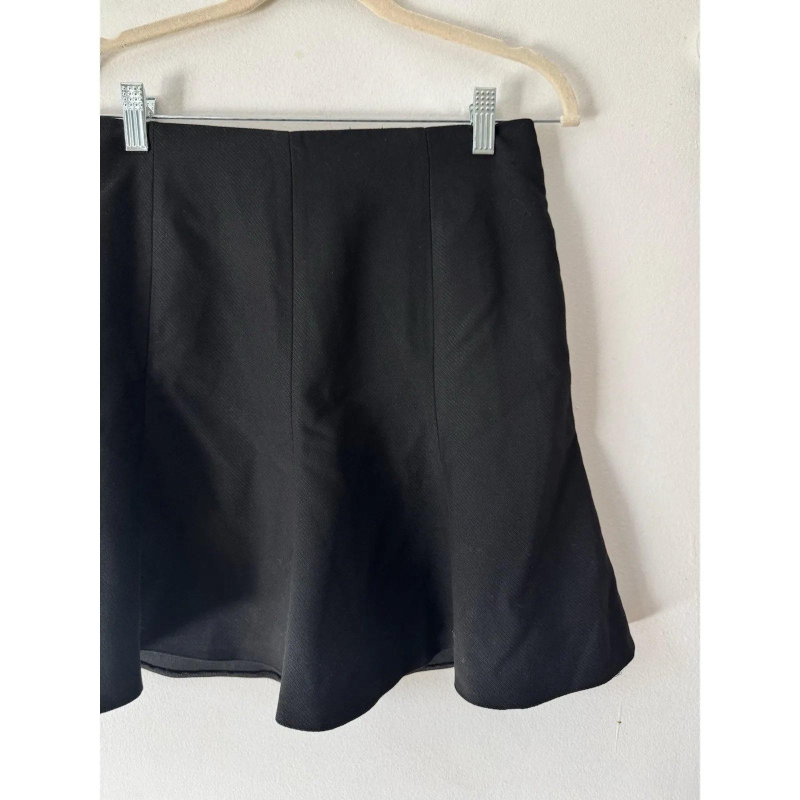 NWT H&M Black Knit Knee Length Skirt Women’s Size 6 - Image 4