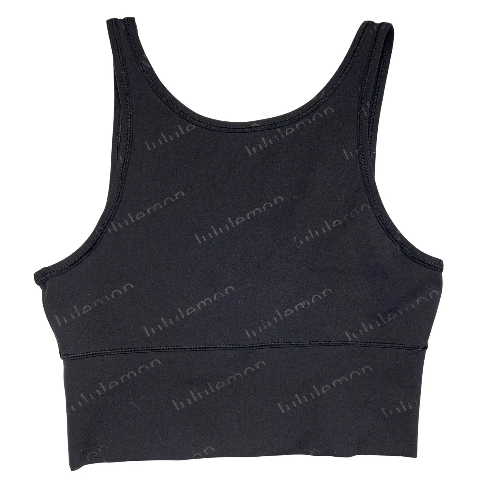 Lululemon Power Pivot Tank Special Edition Black Embossed Everlux Size 8 EUC - Image 2