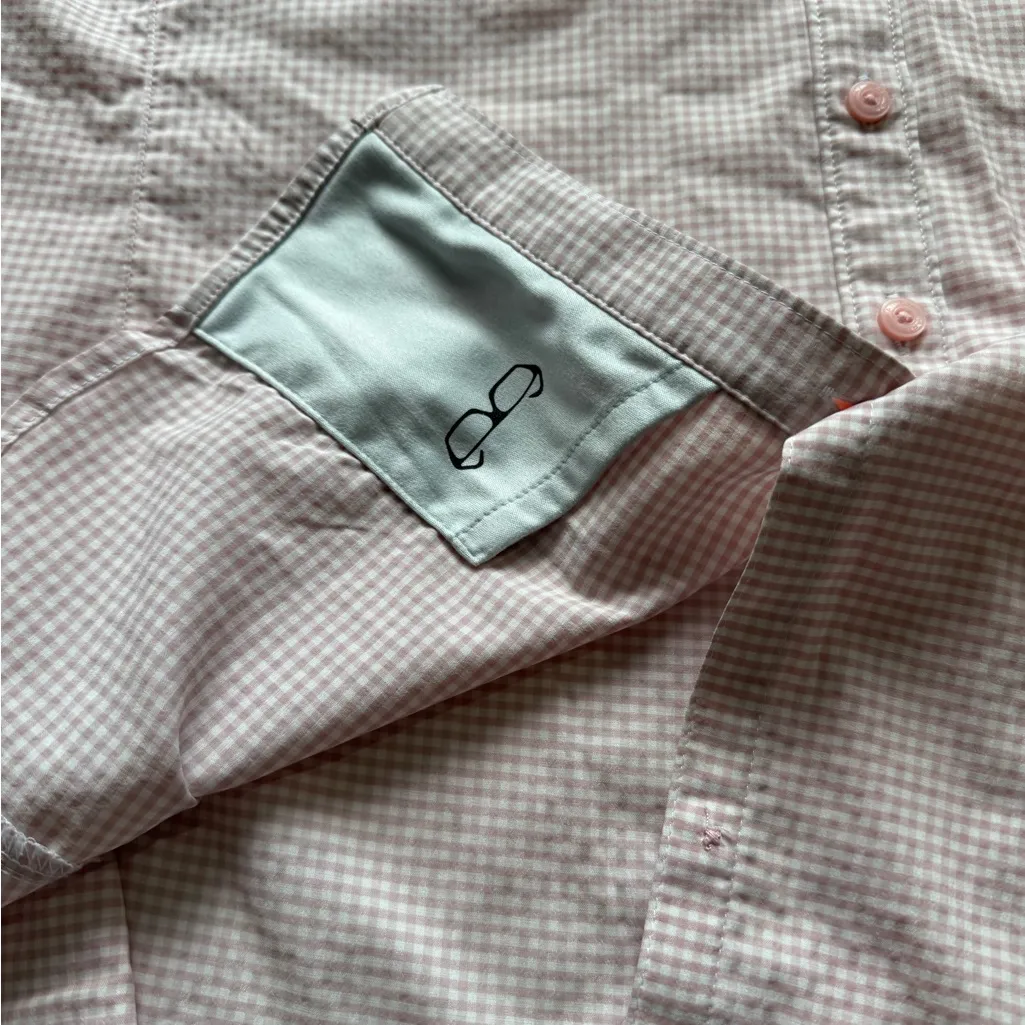 Ladies Ariat Ventek Long Sleeve Shirt Pink White Large Checkered - Image 5