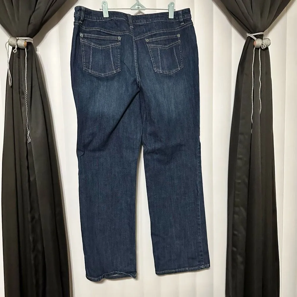 Liz Claiborne stretch denim blue jeans - Image 4