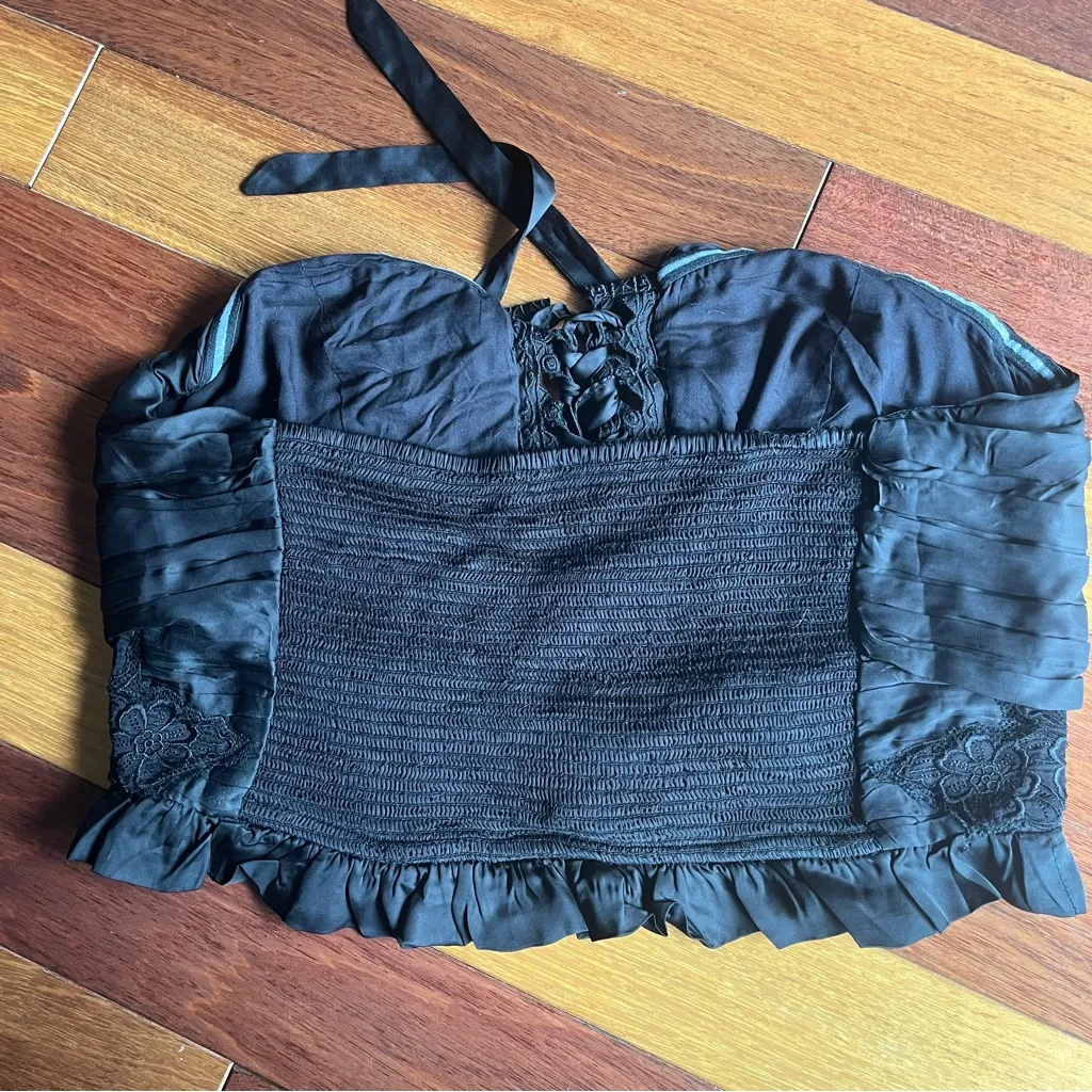 FREE PEOPLE SATIN TUBE TOP LACE - Image 3