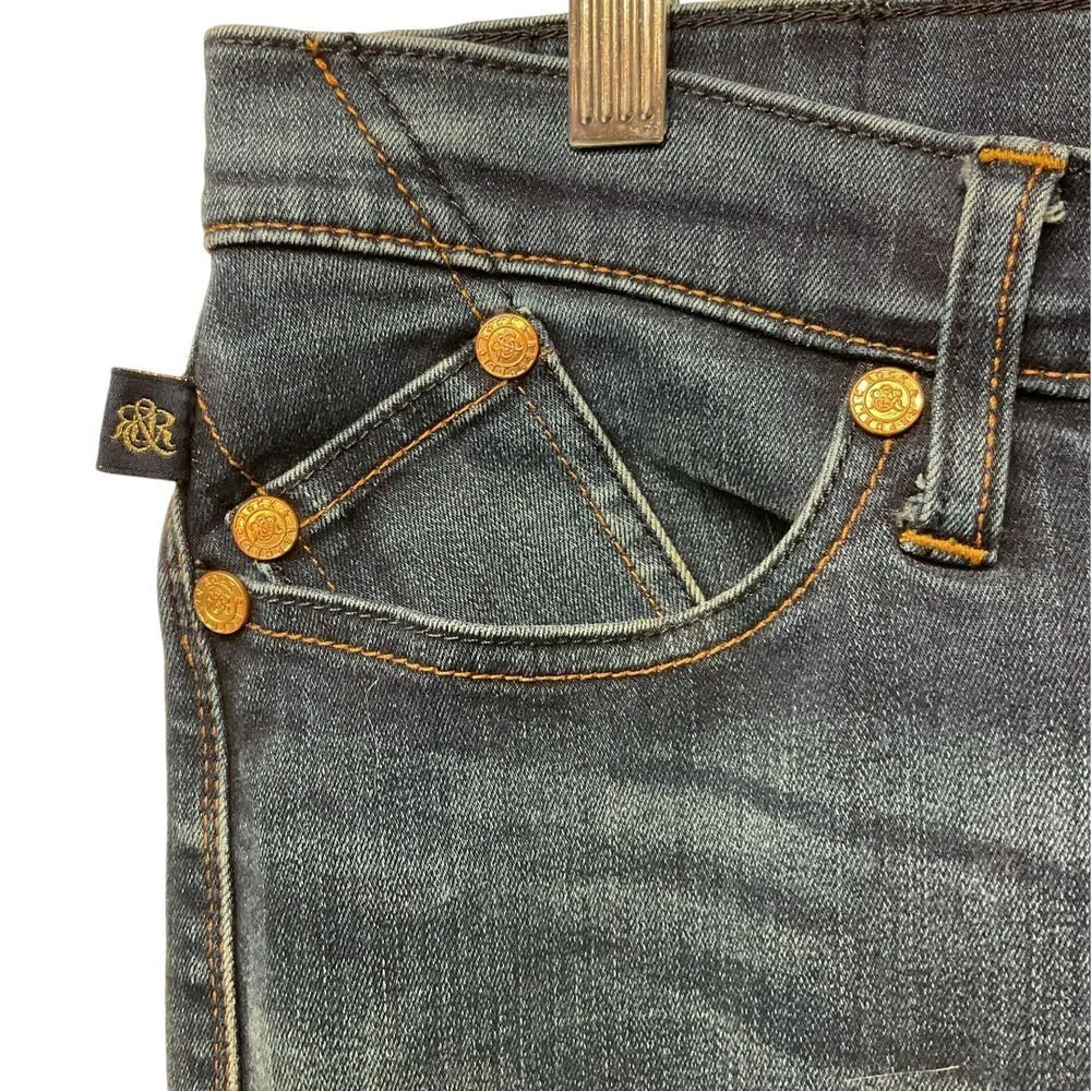 Rock &‎ Republic Women's  Kendra Curvy Bootcut Jeans Blue Denim Size 14 - Image 2