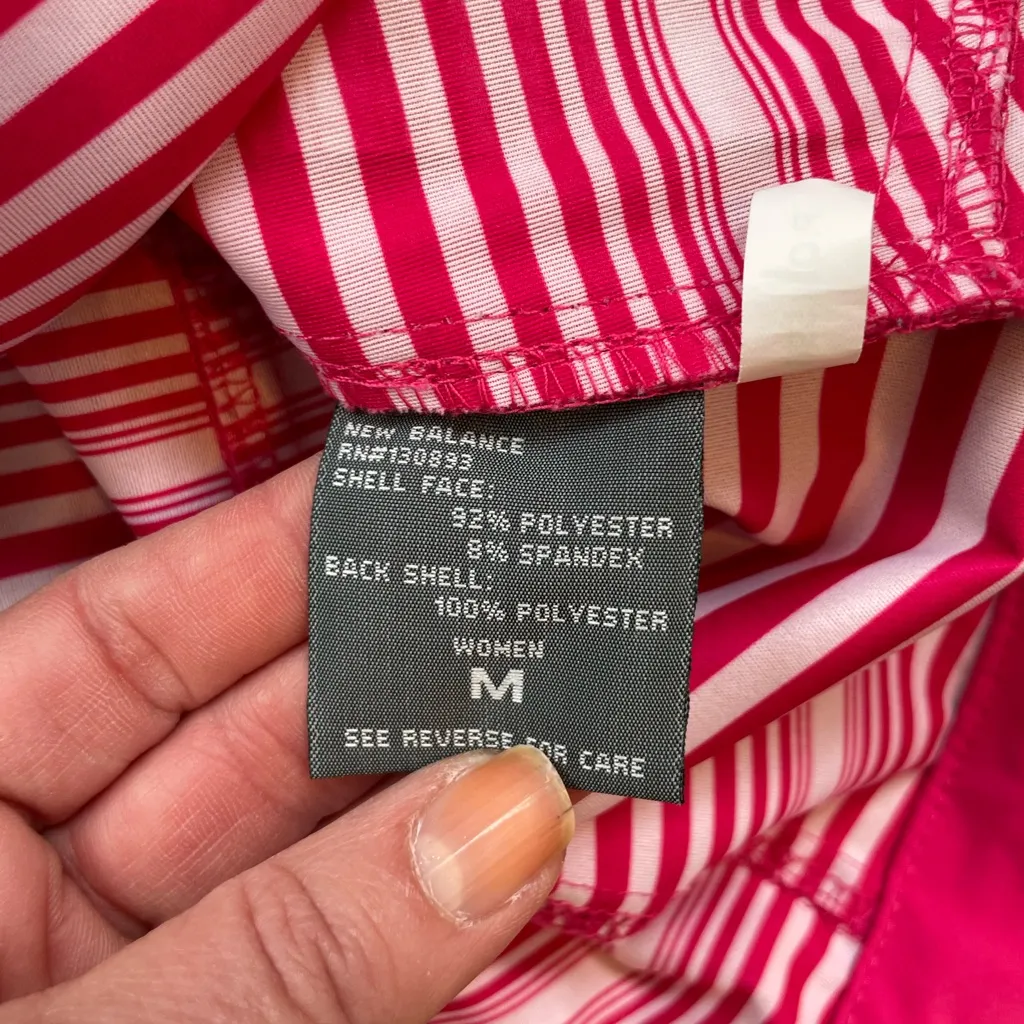 New Balance NB Women’s Full Zip Pink Lined Hoodie Jacket Size Medium - Image 7