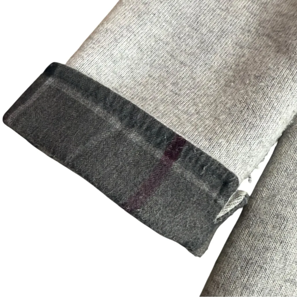 Barbour Women’s Size M Millfire Knit Sweater Jacket Gray Tartan Preppy Old Money - Image 7