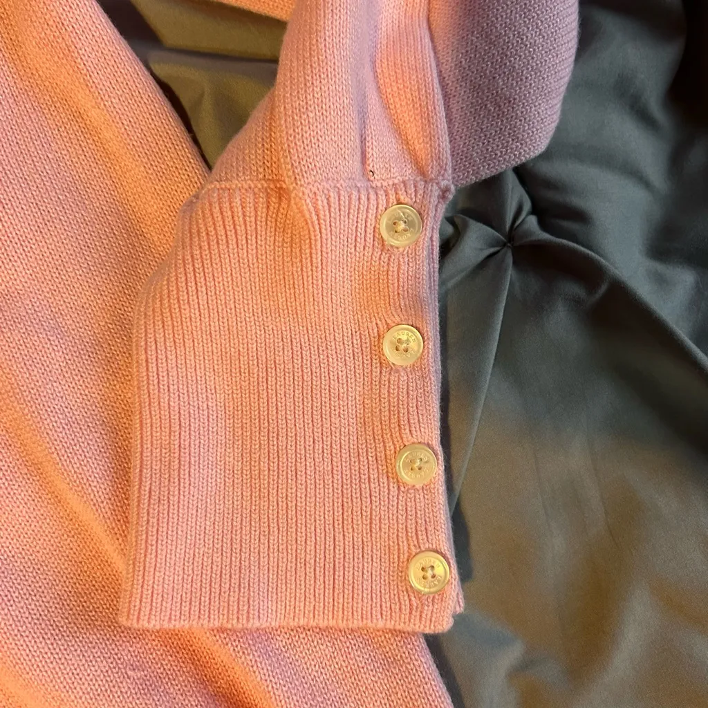 Lauren Ralph Lauren Size XL Wool Blend Pink Cowl Neck Sweater~Long Sleeve - Image 4