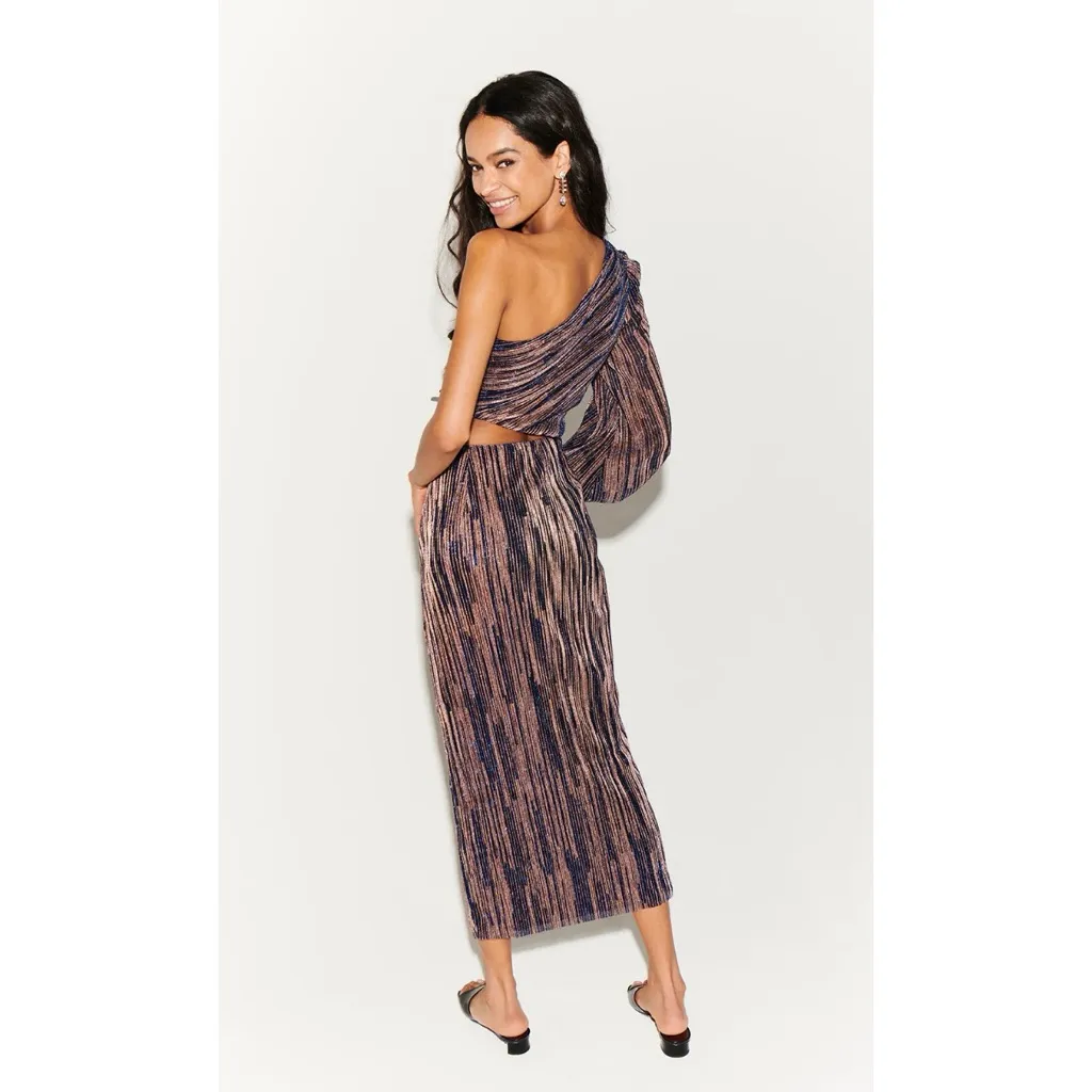 SAYLOR Laia One Shoulder Metallic Dress - Image 2