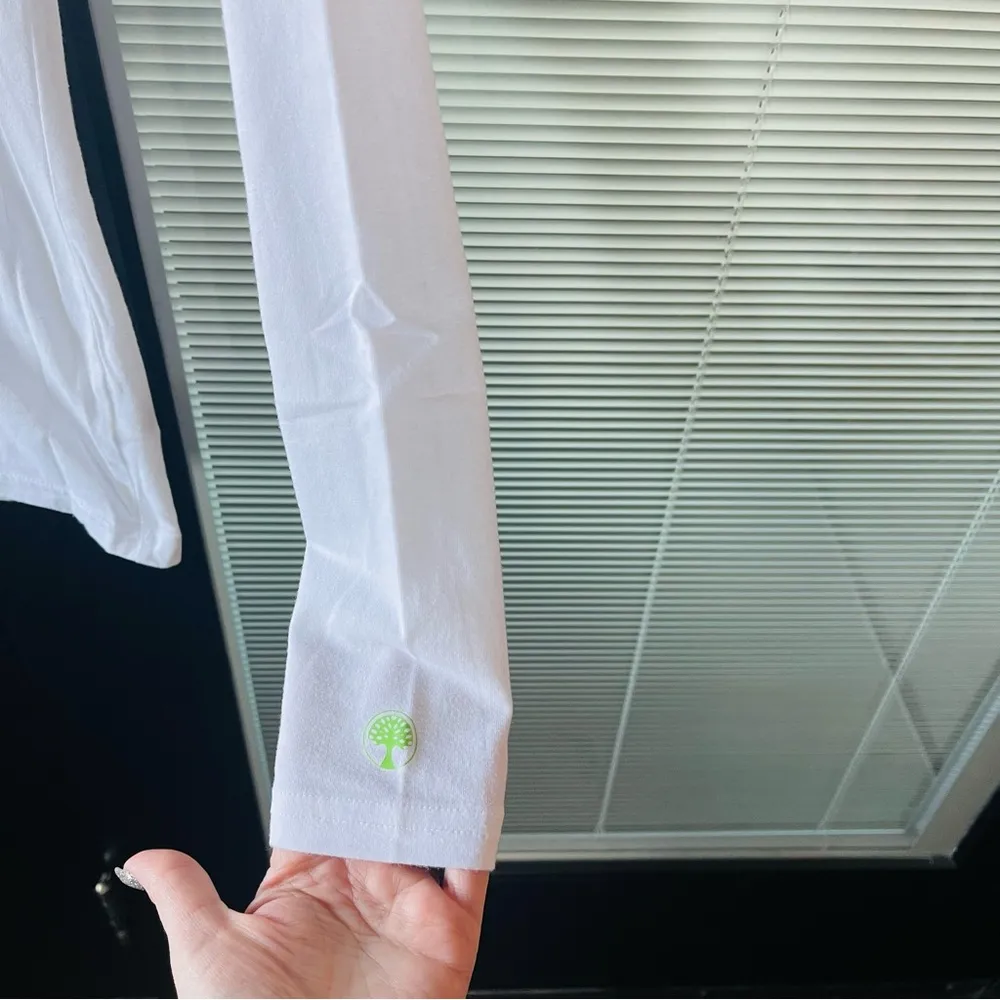 White Long Sleeve Top Size XS - Image 2