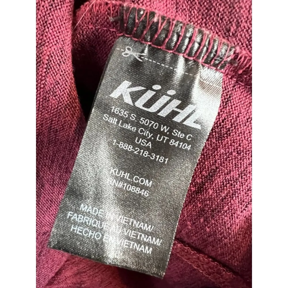 Kuhl Lea Pullover Sweatshirt size Small Cowl neck 4186 Pocket LÉA Cardinal Layer - Image 5